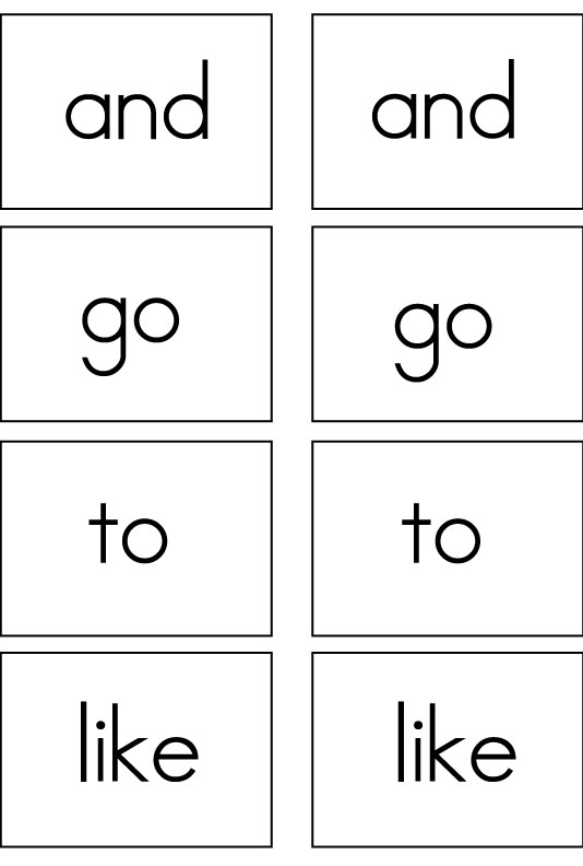 Printable Kindergarten Sight Words