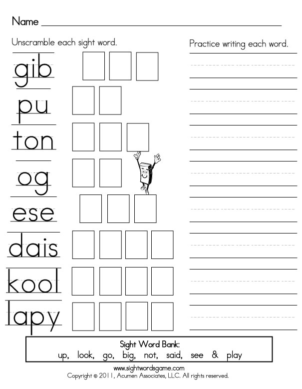 4th Grade Dolch Sight Words Pdf Resume Examples 13 Printable Color