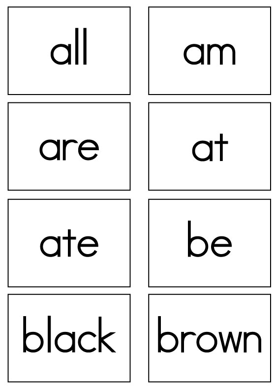 Dolch Sight Words Flash Cards - Primer - Sight Words, Reading, Writing