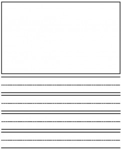 kindergarten writing paper