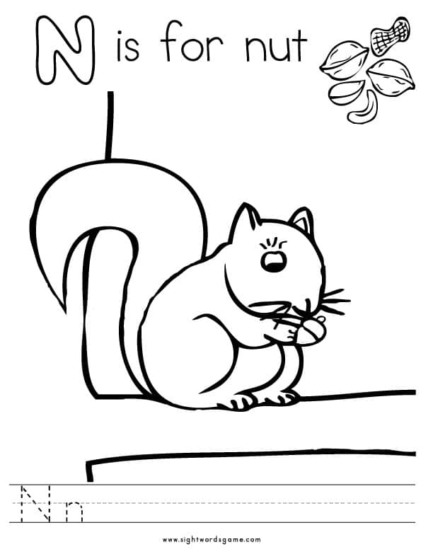 Download Alphabet Coloring Pages - Sight Words, Reading, Writing ...