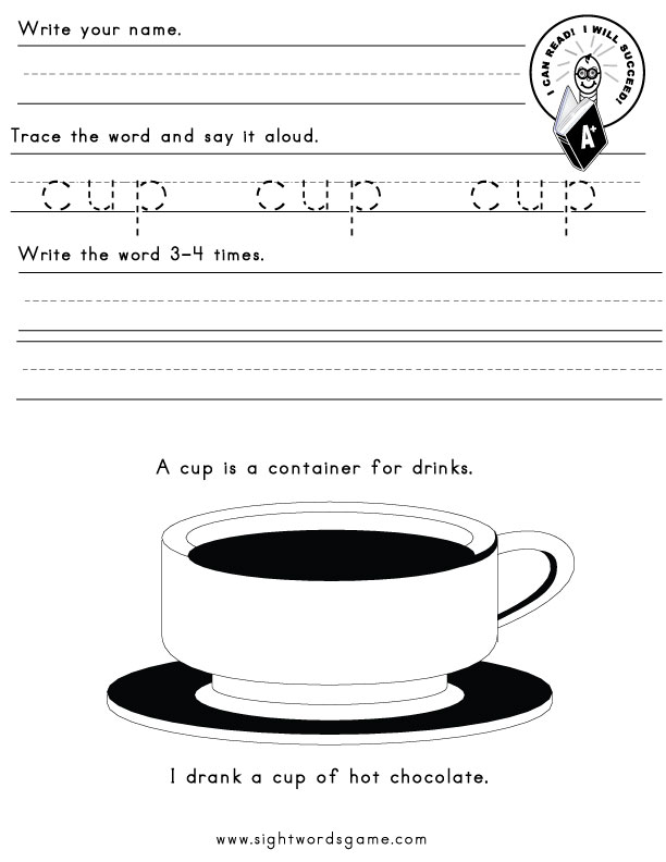 -UP Word Family - Sight Words, Reading, Writing, Spelling & Worksheets